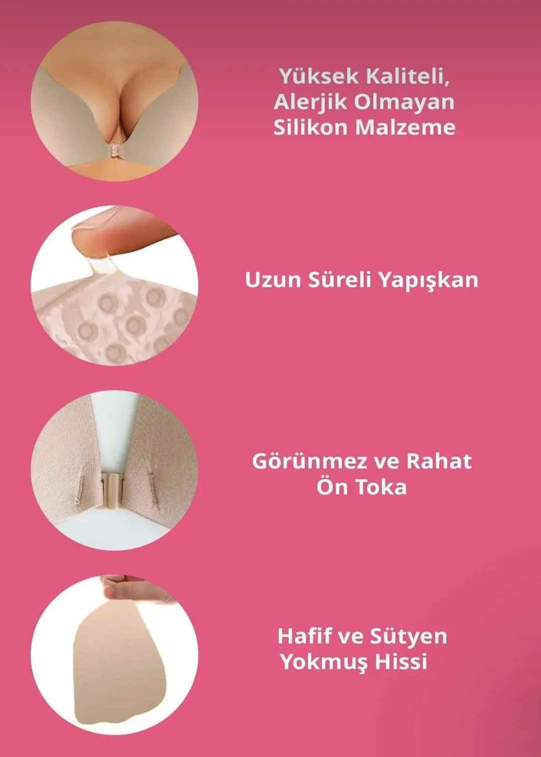 Göğüs dikleştirici yapışkan sütyen