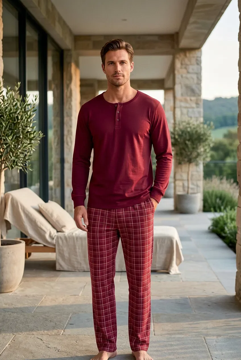 Kareli Pijama Takım